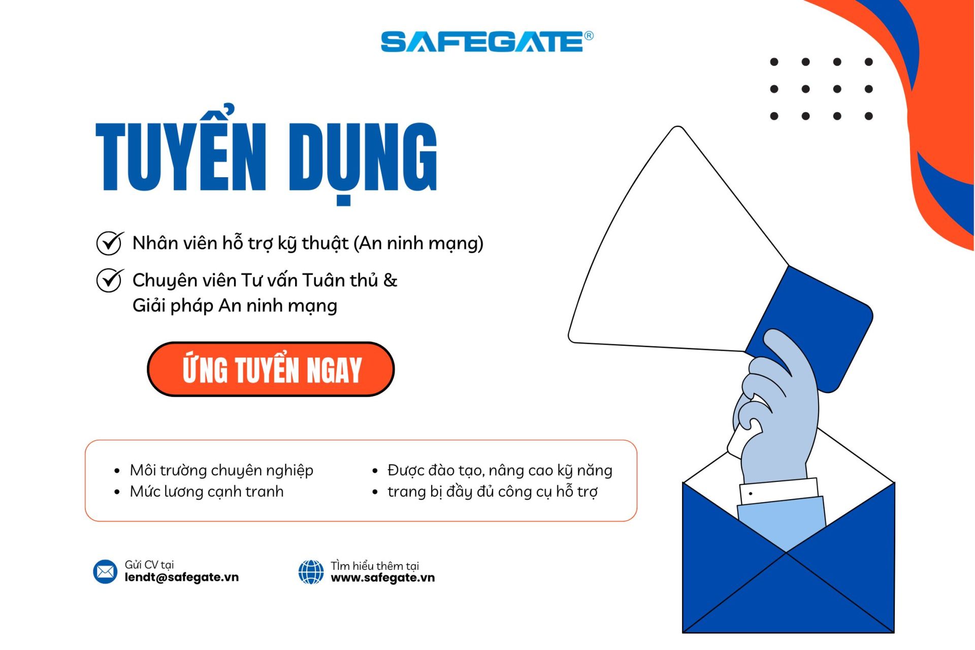 [SafeGate] Thông báo tuyển dụng